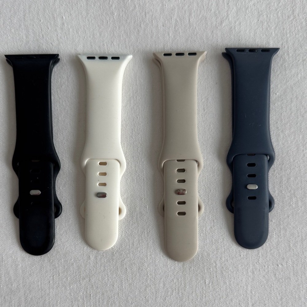Set of Four Silicone Watch Bands